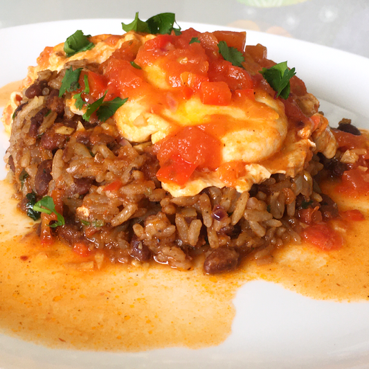 Receta de Huevos Rancheros Green Corner