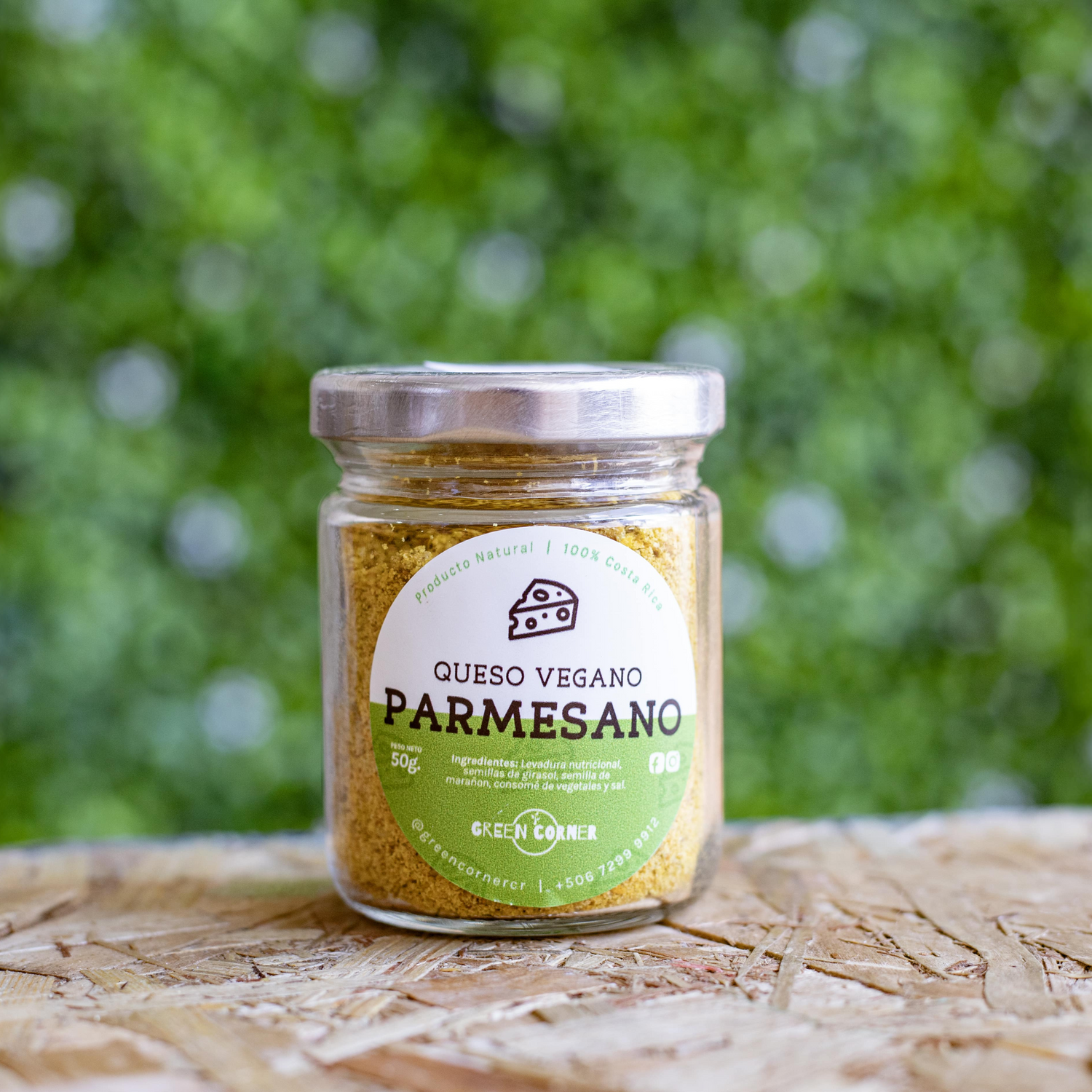 Queso parmesano vegano