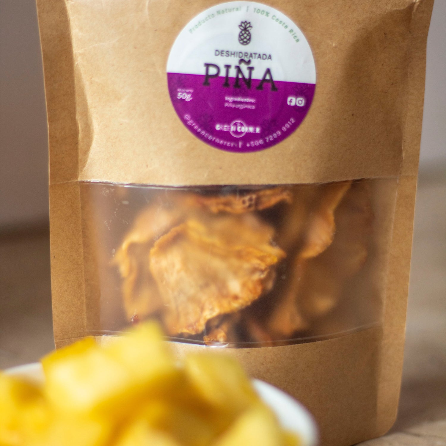 Piña deshidratada