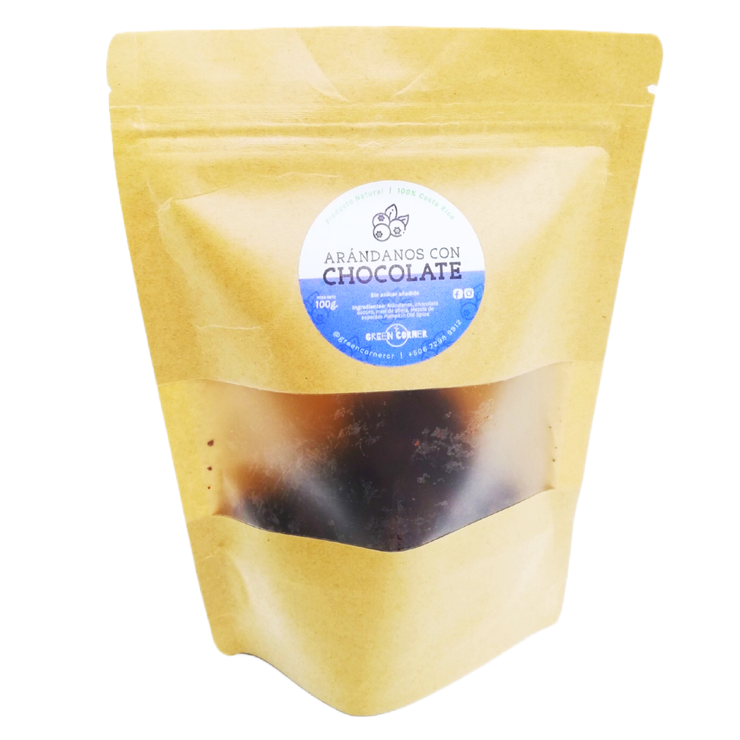 Arándanos con chocolate 70%